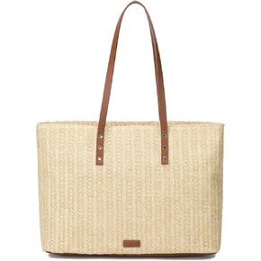 GLITZALL Straw Beach Tote Bags for Women Vacation Woven Boho Purse and Shoulder Bag for Summer