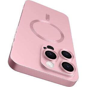 Magnetic Case for iPhone 16 Pro, Luxury Ultra Soft Matte Metallic Lustre, Light Slim and Shockproof, with Lens Edge Raised Protection Design for iPhone 16 Pro 6.3 inch, Champagne Gold
