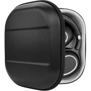 Geekria Shield Headphones Case Compatible with Sennheiser PXC 550-II Wireless, EPOS Adapt 660 Replacement Hard Shell Travel Carrying Bag with Cable Storage (Black)