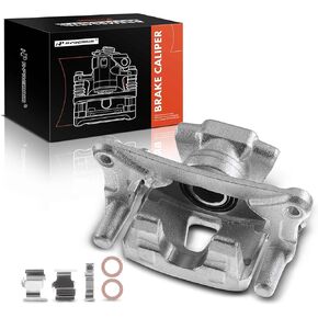 A-Premium Disc Brake Caliper Assembly with Bracket Compatible with Select Mitsubishi Models - Endeavor 2004-2008/2010-2011, V6 3.8L - Rear Driver and Passenger Side, 2-PC Set