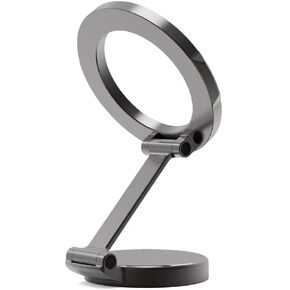Fits MagSafe Car Mount, Hands Free Strong Magnetic Phone Holder for Car, Compatible with iPhone 15 14 13 12 Pro Max Plus, Magsafe Case and Other Smartphones Use with Iron Ring, (Silver)