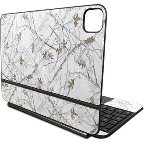 Glossy Glitter Skin Compatible with Apple Magic Keyboard for iPad Pro 11‑inch (M4) 2024 - Conceal Snow - Premium 3M Vinyl Protective Decal Cover - Easy to Apply | Crafted in The USA by MightySkins