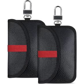 2 Pack Faraday Bag for Key Fob, LAFEGIFT Faraday Key Fob Protector, Keyless Signal Blocking Key fob Pouch Anti-Theft Remote Entry Smart Fob Case, Car Gifts Set