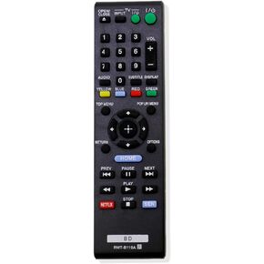 RMT-B119A Replace Remote Control fit for Sony BLU RAY Disc DVD Player BDP-S3100 BDP-BX110 BDP-BX310 BDP-BX39 BDP-BX510 BDP-BX59 BDP-XX510 BDP-BX59 BDP-S1100 BDP-S2100 BDP-S390 BDP-S390WM BDP-S5100