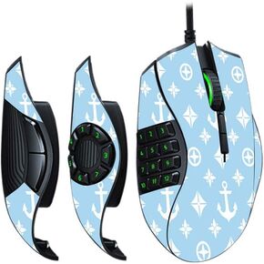 MightySkins Skin Compatible with Razer Naga Trinity - Baby Blue Designer | Protective, Durable, and Unique Vinyl Decal wrap Cover | Easy to Apply, Remove, and Change Styles | Made in The USA