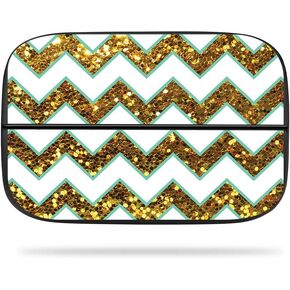 MightySkins Skin Compatible with Elgato Game Capture hd60s - Glitzy Chevron | Protective, Durable, and Unique Vinyl Decal wrap Cover | Easy to Apply, Remove, and Change Styles | Made in The USA
