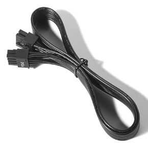 PCIE Cable for Seasonic, 65cm Male to Male PSU 8 Pin to 6+2 Pin GPU Power Cable for Seasonic Focus Prime Modular Power Supply (25'') (18AWG White)