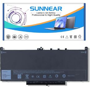 J60J5 Battery for Dell Latitude E7470 E7270 7470 7270 Laptop, Type 1W2Y2 0MC34Y MC34Y R1V85 242WD GG4FM WYWJ2 451-BBSX 451-BBSY 451-BBSU