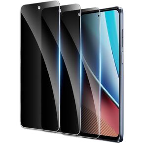 Privacy Screen Protector for Motorola Moto G Stylus 2023, Shatterproof Tempered Glass Accessories, Anti Spy Tempered Glass Film, Case Friendly Ultra Resistant 9H Hardness Anti-Glare HD Black -3 Pack
