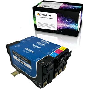 OCProducts Remanufactured Ink Cartridge 4 Pack Replacement for Epson 924XL for Workforce Pro WF-C4310 WF-C4810 (Black, Cyan, Magenta, Yellow)