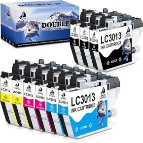 DOUBLE D LC3013 Compatible Ink Cartridges Replacement for Brother LC3013 LC3011 High Yield for Brother MFC-J491DW MFC-J497DW MFC-J895DW MFC-J690DW Printer (3 Black,2 Cyan,2 Magenta,2 Yellow) 9 Pack