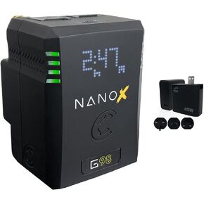 Core SWX NANOX G98 Micro 98Wh Li-Ion Battery (Gold Mount) Bundle with Core SWX XPD-45 Universal 45W USB-C PD Wall Charger with Cable