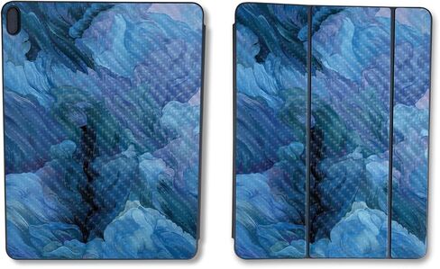 Carbon Fiber Skin Compatible with Apple Smart Folio for iPad Pro 11-inch (M2) 2024 - Typhoon - Premium 3M Vinyl Protective Wrap Decal Cover - Easy to Apply | Crafted in The USA by MightySkins in Saudi Arabia