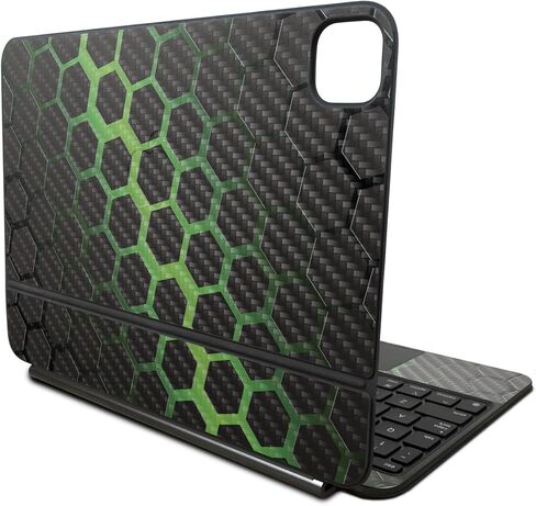 غلاف متوافق مع لوحة مفاتيح Apple Magic لجهاز iPad Pro مقاس 11 بوصة (M4) 2024 - حمار وحشي أسود - غطاء لاصق واقٍ من الفينيل 3M ممتاز - سهل الاستخدام | صُنع في الولايات المتحدة الأمريكية بواسطة MightySkins in Saudi Arabia