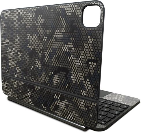 غلاف متوافق مع لوحة مفاتيح Apple Magic لجهاز iPad Pro مقاس 11 بوصة (M4) 2024 - حمار وحشي أسود - غطاء لاصق واقٍ من الفينيل 3M ممتاز - سهل الاستخدام | صُنع في الولايات المتحدة الأمريكية بواسطة MightySkins in Saudi Arabia
