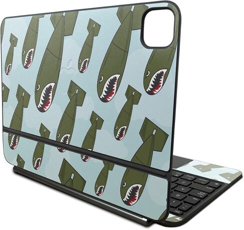 Skin Compatible with Apple Magic Keyboard for iPad Pro 11‑inch (M4) 2024 - Bombs Away - Premium 3M Vinyl Protective Wrap Decal Cover - Easy to Apply | Crafted in The USA by MightySkins in Saudi Arabia