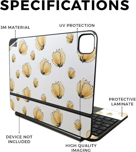 Skin Compatible with Apple Magic Keyboard for iPad Pro 11‑inch (M4) 2024 - Bombs Away - Premium 3M Vinyl Protective Wrap Decal Cover - Easy to Apply | Crafted in The USA by MightySkins in Saudi Arabia