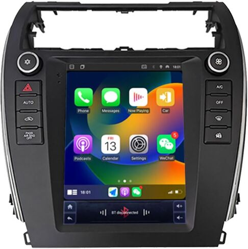 for Toyota Camry 2012-2014 Android 12 Car Stereo with Wireless Carplay/Android Auto 4G Network WiFi 2+32G 4 Core GPS Navigation Radio Player 9.7'' HD Touch Screen Audio Backup Camera（Vertical Screen） in Saudi Arabia