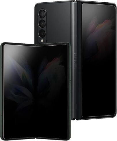 (1 SET 2 PCS) Privacy Screen Protector Compatible with Galaxy Z Fold 4 5G 2022, 1PCS Outside(Front) +1PCS Inner Full Covered AntiSpy Antipeep Soft Screen Protector Film Scratch Resistant for in Saudi Arabia