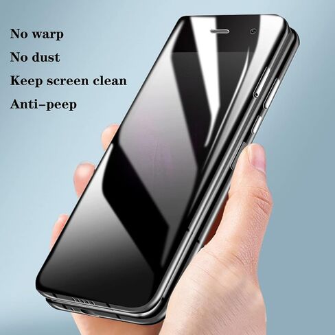 (1 SET 2 PCS) Privacy Screen Protector Compatible with Galaxy Z Fold 4 5G 2022, 1PCS Outside(Front) +1PCS Inner Full Covered AntiSpy Antipeep Soft Screen Protector Film Scratch Resistant for in Saudi Arabia