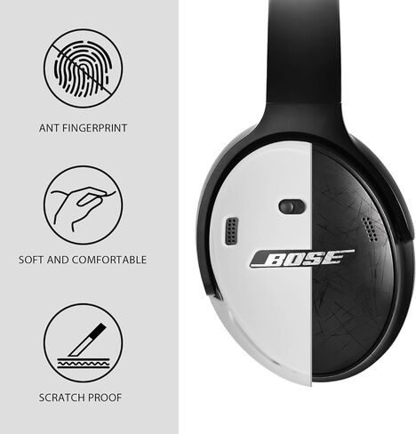 AIRSPO Case for Bose QuietComfort 45 Bose qc 45 Cover Soft Protective Silicone, Black in Saudi Arabia