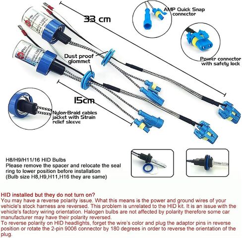 55W H7 Heavy Duty HID Xenon Replacement Bulbs 12V 24V Headlight Fog-light (Pack of 2 bulbs) (6000K Daylight White) in Saudi Arabia