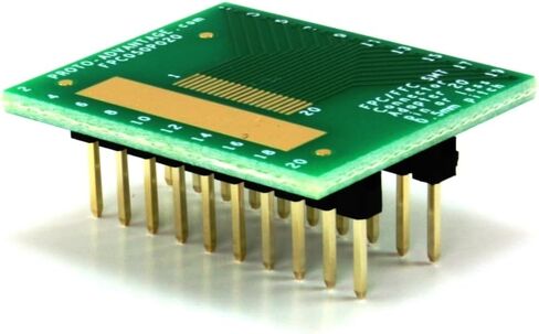 (الكمية 2) موصل Proto-Advantage FPC050P020 FPC/FFC SMT (مسافة 0.5 مم، 20 دبوس أو أقل) محول DIP in Saudi Arabia