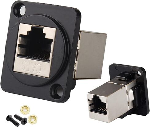 2PCS 86 Hole Panel (4 Hole) for D-Type Module Mount,Industrial Panel Mount Bulkhead,Fit for RJ45 Cat6,Cat6A,USB 3.0 2.0,Cat 5E,Cat 3,Cat 7,D-Type HDMI and All Kinds of D-Type Module in Saudi Arabia