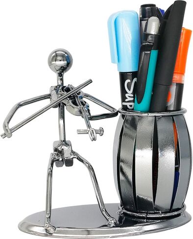 Metal Pencil Holder, Office Supply Pen Organizer Desktop Decoration Stand Container (Guitar) in Saudi Arabia