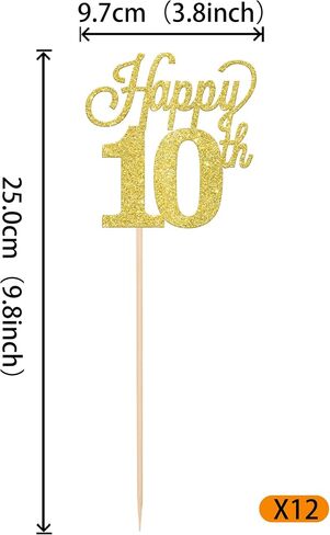 12 Pack Happy 30th Centerpiece Sticks Glitter Number 30 Thirty 30th Birthday Table Flower Centerpiece Sticks for Cheers to 30 Years Old 30th Birthday Theme Party Supplies Gold in Saudi Arabia