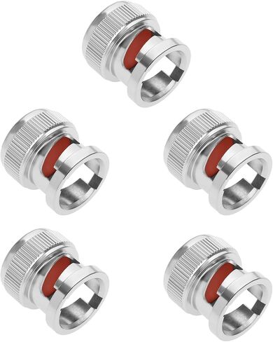 eMagTech 5PCS BNC Socket Cover Dust Cap Diameter 13.7 mm Height 14.5 mm BNC Dust Cap Protective Cover for BNC Female Connector RF Coaxial Adapter Nickel-Plated in Saudi Arabia