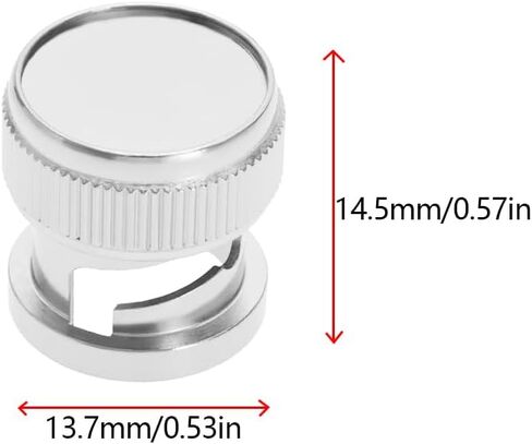 eMagTech 5PCS BNC Socket Cover Dust Cap Diameter 13.7 mm Height 14.5 mm BNC Dust Cap Protective Cover for BNC Female Connector RF Coaxial Adapter Nickel-Plated in Saudi Arabia