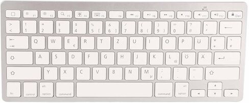 لوحة مفاتيح، 78 مفتاحًا لوحة مفاتيح ذات تخطيط ألماني، لوحة مفاتيح ذكية رفيعة للغاية، لوحة مفاتيح ألمانية صامتة محمولة، تخطيط QWERTZ، لنظام iOS، لنظام Android، لنظام Windows in Kuwait