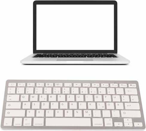 لوحة مفاتيح، 78 مفتاحًا لوحة مفاتيح ذات تخطيط ألماني، لوحة مفاتيح ذكية رفيعة للغاية، لوحة مفاتيح ألمانية صامتة محمولة، تخطيط QWERTZ، لنظام iOS، لنظام Android، لنظام Windows in Kuwait