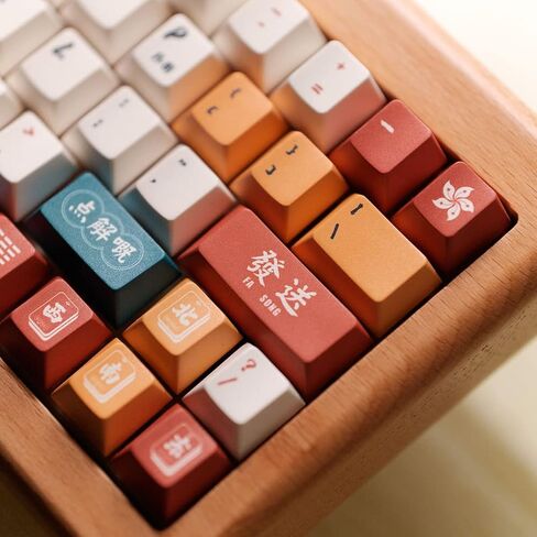 153 مفتاح صبغ فرعي PBT أغطية مفاتيح الكرز الشخصي مجموعة أغطية المفاتيح مناسبة لـ 61/64/87/104/108 Cherry Mx مفاتيح لوحة المفاتيح الميكانيكية in Saudi Arabia