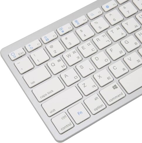 Mini Keyboard, Slim 78 Keys Portable White Computer Keyboards, Quiet Typing, Easy to Carry, for iOS Systems (Korean) in Saudi Arabia