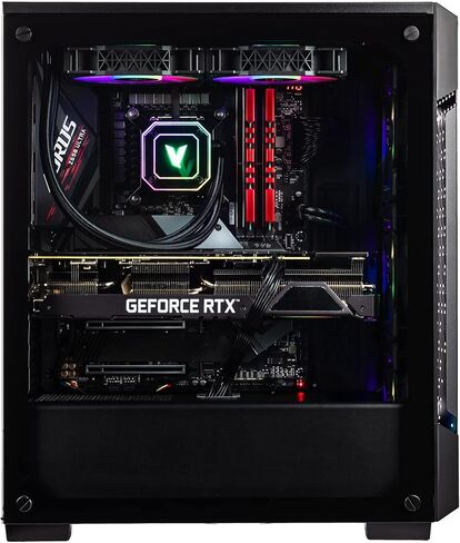 كمبيوتر مكتبي للألعاب Velztorm Ferrux II مخصص (Intel i9-12900K 16-Core، ذاكرة وصول عشوائي 16 جيجابايت، 512 جيجابايت PCIe SSD + 1 تيرابايت HDD (3.5)، GeForce RTX 4060 Ti، WiFi، بلوتوث، أسود، Win 11 Pro) in Kuwait