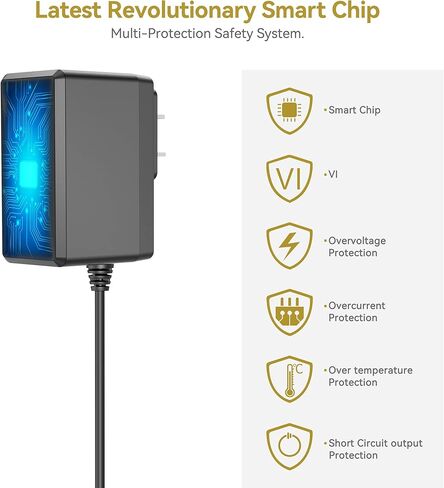 شاحن طاقة محول تيار متردد تيار متردد 6FT مدرج في قائمة UL لأداة دوارة لاسلكية شديدة القوة AQ85000G 8 فولت in Kuwait