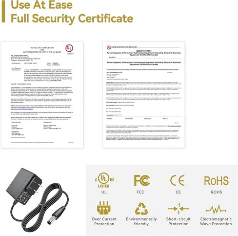 شاحن طاقة محول تيار متردد تيار متردد 6FT مدرج في قائمة UL لأداة دوارة لاسلكية شديدة القوة AQ85000G 8 فولت in Kuwait