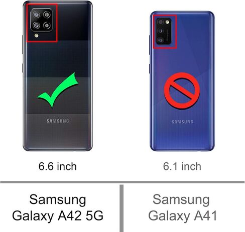 Osophter for Galaxy A42 5G Case Samsung M42 5G Case Shock-Absorption Flexible TPU Rubber Protective Cell Phone Cover for Samsung Galaxy A42 5G(Navy Blue) in Saudi Arabia