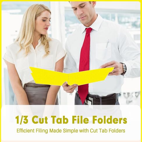File Folder, PANDRI 120 Pack File Folder, 1/3 Cut Tab, Letter Size, Filing Folder for Office School Business,Manila in Saudi Arabia
