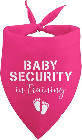 Baby Announcement Props Baby Security Dog Bandana Baby Announcement Gender Reveal White Dog Bandana Photo Prop Pet Accessories for Dog Lovers Owner Gift in Saudi Arabia