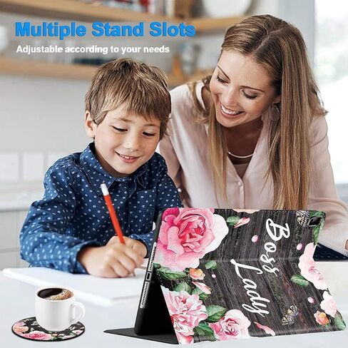 Case for iPad 10.2 8th Gen 2020 / 7th Gen 2019 / iPad Air 10.5 inch 2019 / iPad Pro 10.5, Durable Shockproof Protective Cover for iPad 8th / 7th with Coasters Set Flame Soccer in Saudi Arabia