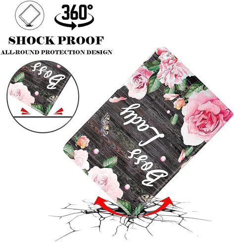Case for iPad 10.2 8th Gen 2020 / 7th Gen 2019 / iPad Air 10.5 inch 2019 / iPad Pro 10.5, Durable Shockproof Protective Cover for iPad 8th / 7th with Coasters Set Flame Soccer in Saudi Arabia