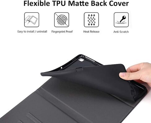 Case for iPad 10.2 8th Gen 2020 / 7th Gen 2019 / iPad Air 10.5 inch 2019 / iPad Pro 10.5, Durable Shockproof Protective Cover for iPad 8th / 7th with Coasters Set Flame Soccer in Saudi Arabia