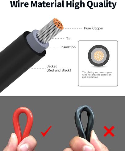 Tonton 14AWG 8 مم كابل تمديد لمولدات الطاقة الشمسية 10FT 3M، DC7909 سلك كابل لوحة شمسية أنثى إلى ذكر مع محول طاقة DC8020 زاوية قائمة لمحطة الطاقة المحمولة GZ Yeti، Aker، Jackery in Kuwait