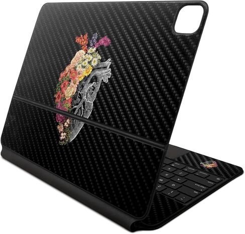 غلاف لامع لامع متوافق مع لوحة مفاتيح Apple Magic Keyboard لجهاز iPad Air 13 بوصة (M2) 2024 - Burning Up - غطاء لاصق واقٍ ملتف من الفينيل 3M ممتاز - سهل الاستخدام | صُنع في الولايات المتحدة الأمريكية بواسطة MightySkins in Kuwait