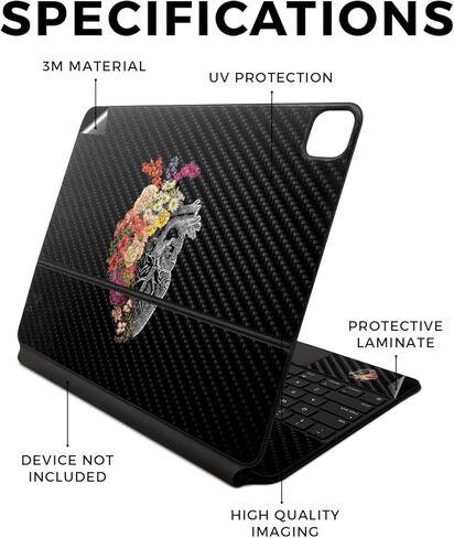 غلاف لامع لامع متوافق مع لوحة مفاتيح Apple Magic Keyboard لجهاز iPad Air 13 بوصة (M2) 2024 - Burning Up - غطاء لاصق واقٍ ملتف من الفينيل 3M ممتاز - سهل الاستخدام | صُنع في الولايات المتحدة الأمريكية بواسطة MightySkins in Kuwait