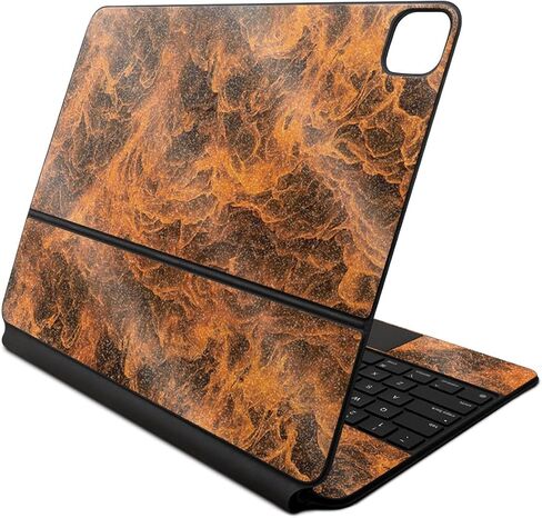 غلاف لامع لامع متوافق مع لوحة مفاتيح Apple Magic Keyboard لجهاز iPad Air 13 بوصة (M2) 2024 - Burning Up - غطاء لاصق واقٍ ملتف من الفينيل 3M ممتاز - سهل الاستخدام | صُنع في الولايات المتحدة الأمريكية بواسطة MightySkins in Kuwait