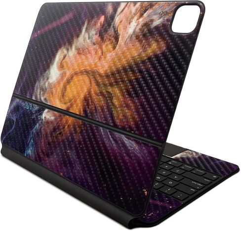 غلاف لامع لامع متوافق مع لوحة مفاتيح Apple Magic Keyboard لجهاز iPad Air 13 بوصة (M2) 2024 - Burning Up - غطاء لاصق واقٍ ملتف من الفينيل 3M ممتاز - سهل الاستخدام | صُنع في الولايات المتحدة الأمريكية بواسطة MightySkins in Kuwait